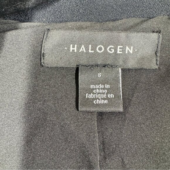Halogen Women's Black Double Breasted Office Siren Button Blazer Size Small - Picture 8 of 16